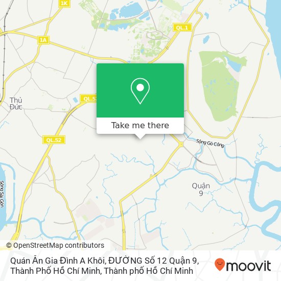 Bản đồ Quán Ăn Gia Đình A Khôi, ĐƯỜNG Số 12 Quận 9, Thành Phố Hồ Chí Minh