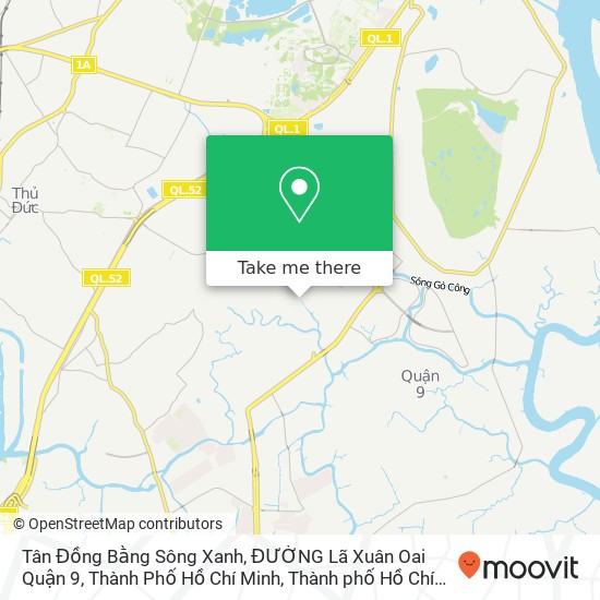 Bản đồ Tân Đồng Bằng Sông Xanh, ĐƯỜNG Lã Xuân Oai Quận 9, Thành Phố Hồ Chí Minh