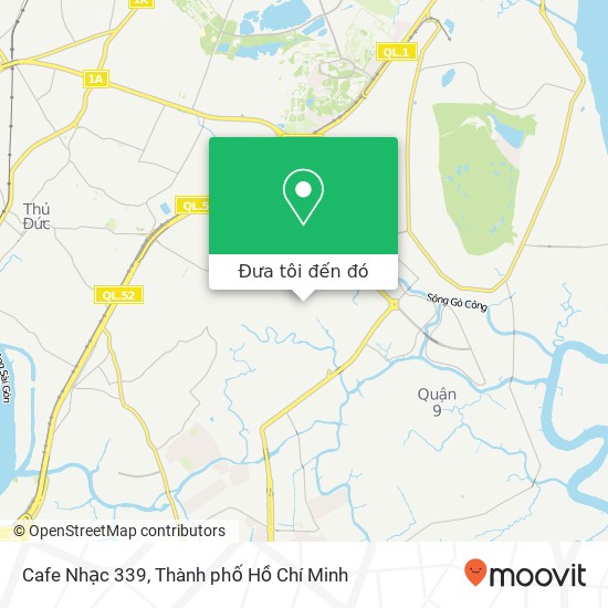 Bản đồ Cafe Nhạc 339, ĐƯỜNG Lã Xuân Oai Quận 9, Thành Phố Hồ Chí Minh