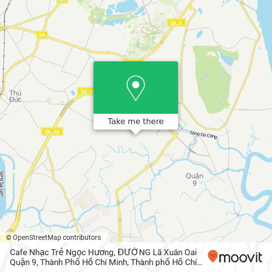 Bản đồ Cafe Nhạc Trẻ Ngọc Hương, ĐƯỜNG Lã Xuân Oai Quận 9, Thành Phố Hồ Chí Minh