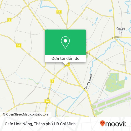Bản đồ Cafe Hoa Nắng, 1A Huyện Hóc Môn, Thành Phố Hồ Chí Minh
