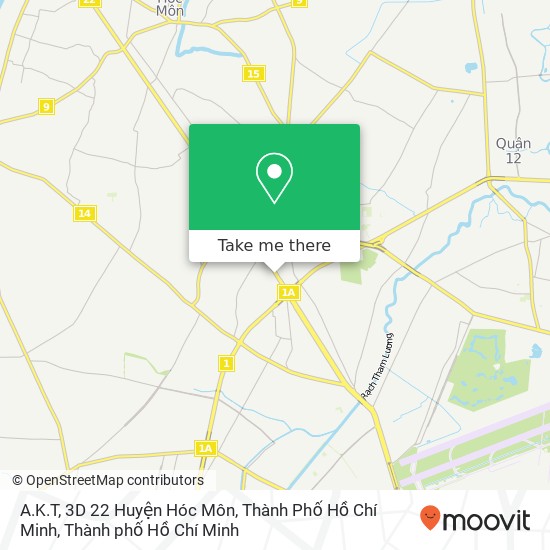 Bản đồ A.K.T, 3D 22 Huyện Hóc Môn, Thành Phố Hồ Chí Minh