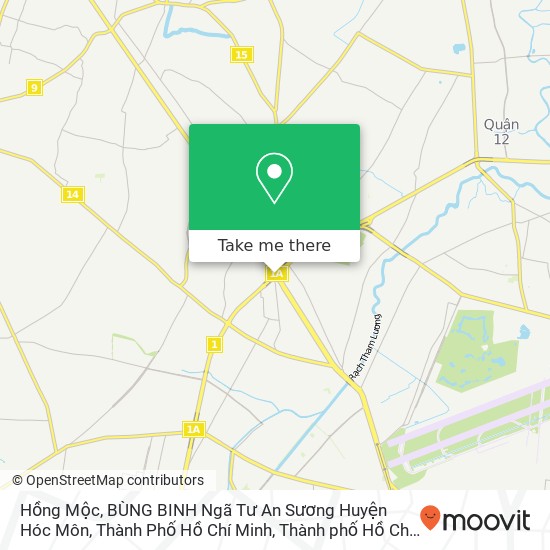 Bản đồ Hồng Mộc, BÙNG BINH Ngã Tư An Sương Huyện Hóc Môn, Thành Phố Hồ Chí Minh
