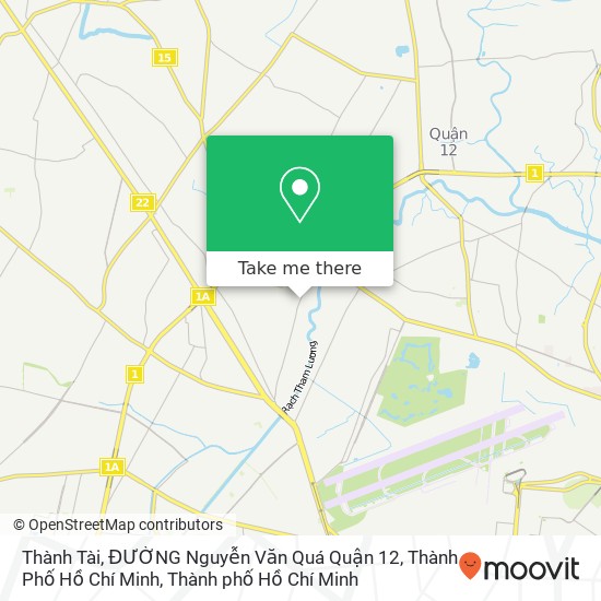 Bản đồ Thành Tài, ĐƯỜNG Nguyễn Văn Quá Quận 12, Thành Phố Hồ Chí Minh