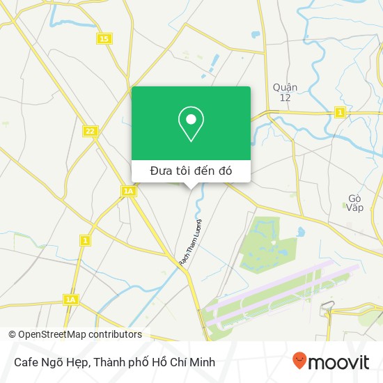 Bản đồ Cafe Ngõ Hẹp, ĐƯỜNG Nguyễn Văn Quá Quận 12, Thành Phố Hồ Chí Minh