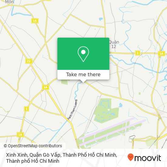 Bản đồ Xinh Xinh, Quận Gò Vấp, Thành Phố Hồ Chí Minh