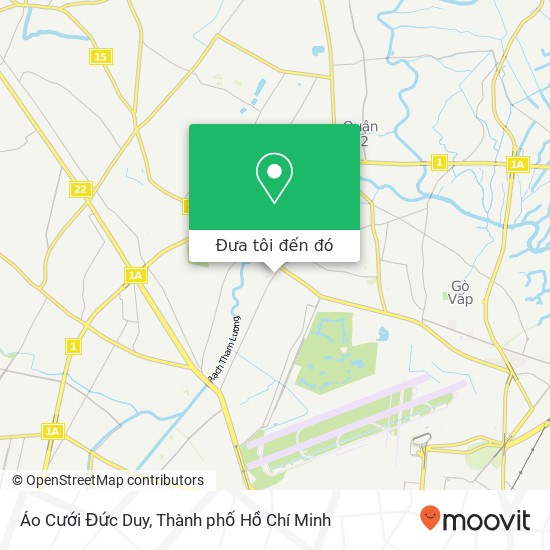 Bản đồ Áo Cưới Đức Duy, ĐƯỜNG Phan Huy Ích Quận Gò Vấp, Thành Phố Hồ Chí Minh
