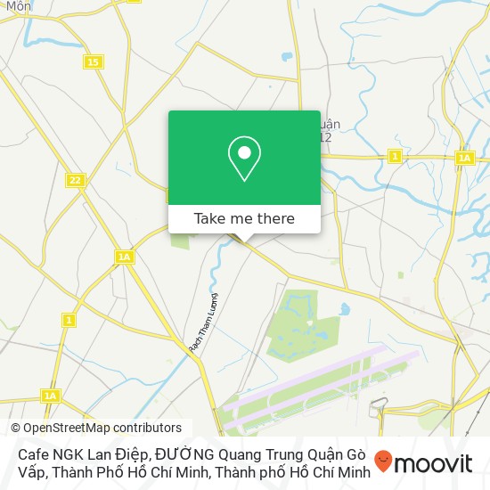 Bản đồ Cafe NGK Lan Điệp, ĐƯỜNG Quang Trung Quận Gò Vấp, Thành Phố Hồ Chí Minh