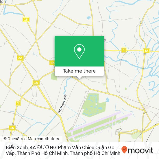 Bản đồ Biển Xanh, 4A ĐƯỜNG Phạm Văn Chiêu Quận Gò Vấp, Thành Phố Hồ Chí Minh