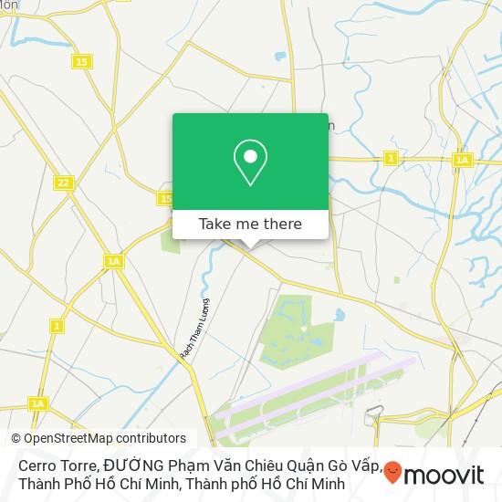Bản đồ Cerro Torre, ĐƯỜNG Phạm Văn Chiêu Quận Gò Vấp, Thành Phố Hồ Chí Minh