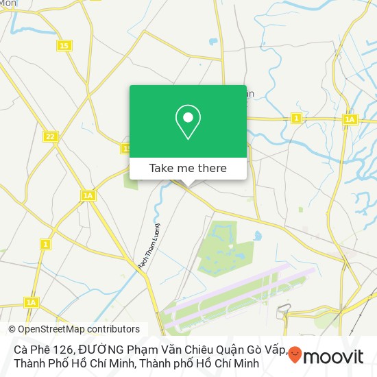 Bản đồ Cà Phê 126, ĐƯỜNG Phạm Văn Chiêu Quận Gò Vấp, Thành Phố Hồ Chí Minh