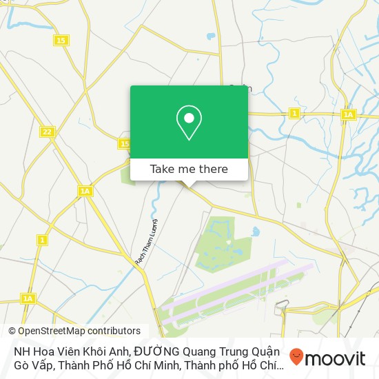Bản đồ NH Hoa Viên Khôi Anh, ĐƯỜNG Quang Trung Quận Gò Vấp, Thành Phố Hồ Chí Minh
