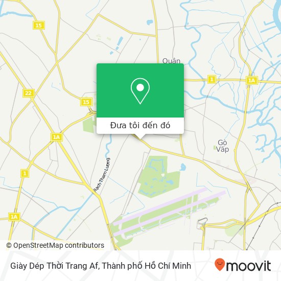 Bản đồ Giày Dép Thời Trang Af, ĐƯỜNG Đỗ Thúc Tịnh Quận Gò Vấp, Thành Phố Hồ Chí Minh
