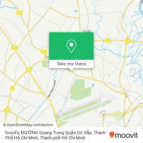 Bản đồ Good's, ĐƯỜNG Quang Trung Quận Gò Vấp, Thành Phố Hồ Chí Minh