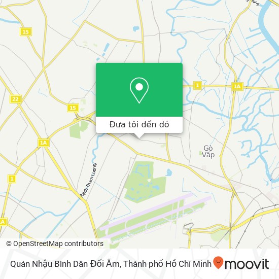Bản đồ Quán Nhậu Bình Dân Đối Ẩm, ĐƯỜNG Cây Trâm Quận Gò Vấp, Thành Phố Hồ Chí Minh