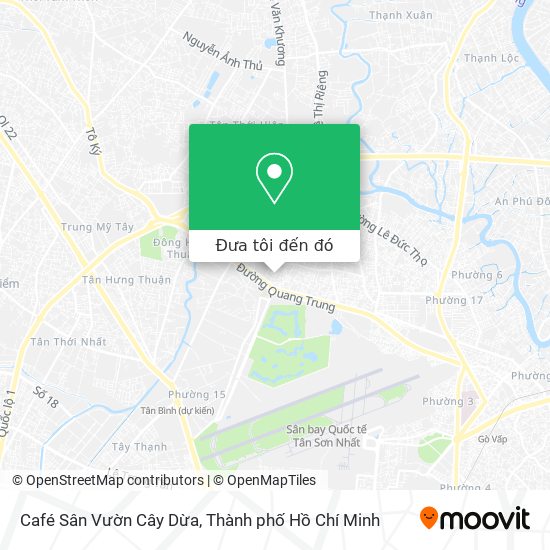 Bản đồ Café Sân Vườn Cây Dừa