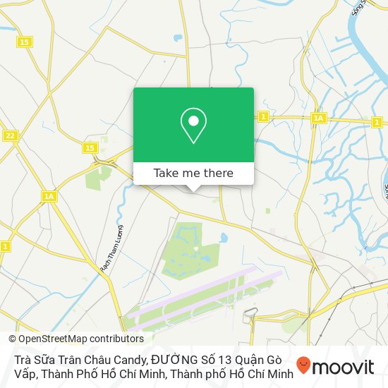 Bản đồ Trà Sữa Trân Châu Candy, ĐƯỜNG Số 13 Quận Gò Vấp, Thành Phố Hồ Chí Minh