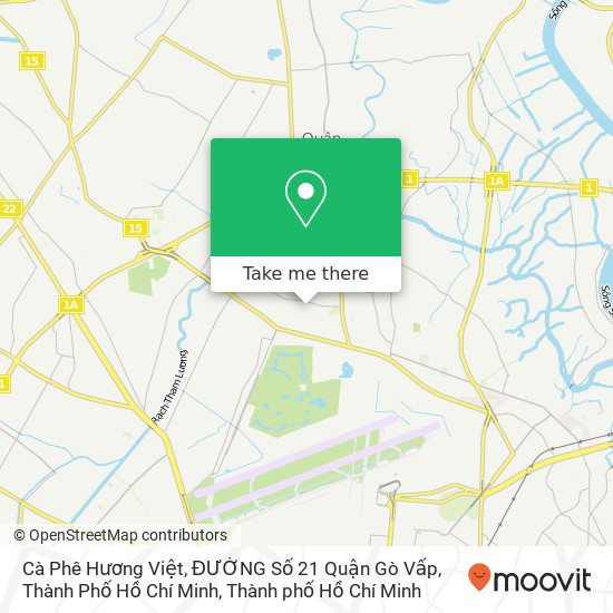 Bản đồ Cà Phê Hương Việt, ĐƯỜNG Số 21 Quận Gò Vấp, Thành Phố Hồ Chí Minh