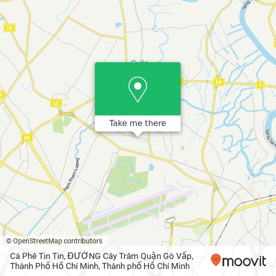 Bản đồ Cà Phê Tin Tin, ĐƯỜNG Cây Trâm Quận Gò Vấp, Thành Phố Hồ Chí Minh