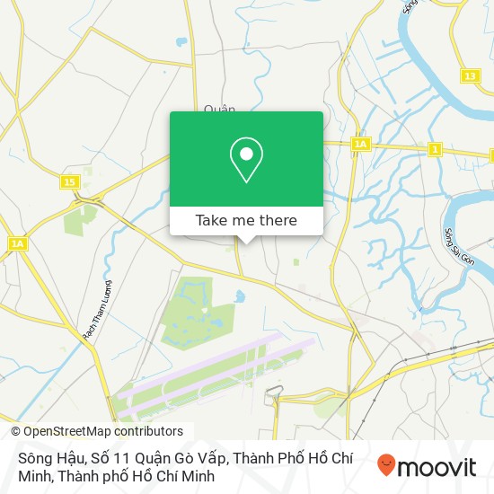 Bản đồ Sông Hậu, Số 11 Quận Gò Vấp, Thành Phố Hồ Chí Minh