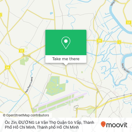 Bản đồ Ốc Zin, ĐƯỜNG Lê Văn Thọ Quận Gò Vấp, Thành Phố Hồ Chí Minh