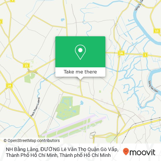 Bản đồ NH Bằng Lăng, ĐƯỜNG Lê Văn Thọ Quận Gò Vấp, Thành Phố Hồ Chí Minh
