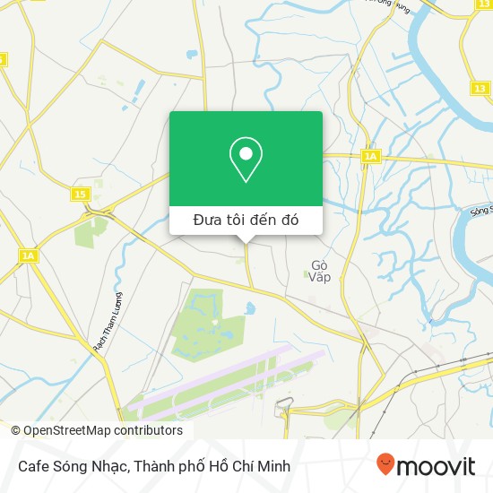 Bản đồ Cafe Sóng Nhạc, ĐƯỜNG Lê Văn Thọ Quận Gò Vấp, Thành Phố Hồ Chí Minh