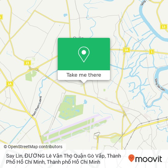 Bản đồ Say Lìn, ĐƯỜNG Lê Văn Thọ Quận Gò Vấp, Thành Phố Hồ Chí Minh