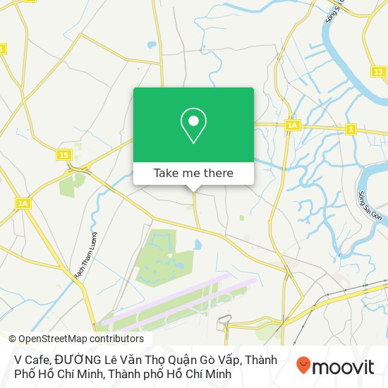 Bản đồ V Cafe, ĐƯỜNG Lê Văn Thọ Quận Gò Vấp, Thành Phố Hồ Chí Minh