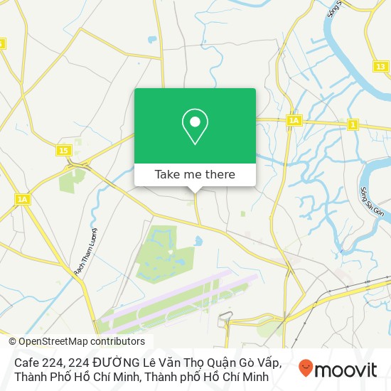 Bản đồ Cafe 224, 224 ĐƯỜNG Lê Văn Thọ Quận Gò Vấp, Thành Phố Hồ Chí Minh