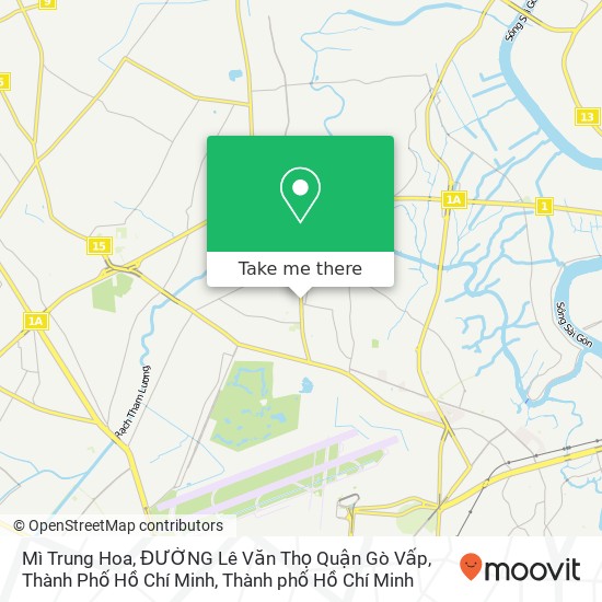 Bản đồ Mì Trung Hoa, ĐƯỜNG Lê Văn Thọ Quận Gò Vấp, Thành Phố Hồ Chí Minh