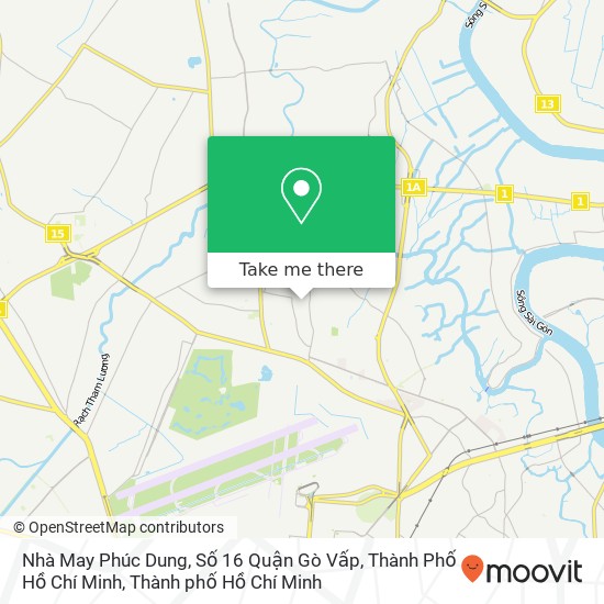 Bản đồ Nhà May Phúc Dung, Số 16 Quận Gò Vấp, Thành Phố Hồ Chí Minh