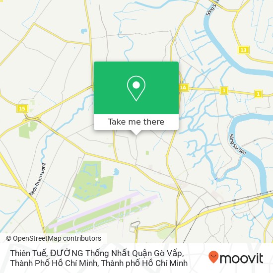 Bản đồ Thiên Tuế, ĐƯỜNG Thống Nhất Quận Gò Vấp, Thành Phố Hồ Chí Minh