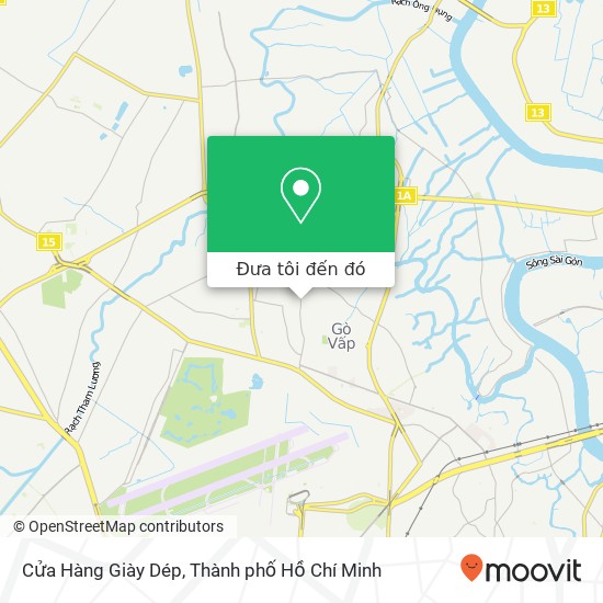 Bản đồ Cửa Hàng Giày Dép, ĐƯỜNG Thống Nhất Quận Gò Vấp, Thành Phố Hồ Chí Minh