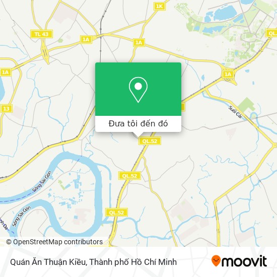 Bản đồ Quán Ăn Thuận Kiều