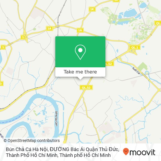 Bản đồ Bún Chả Cá Hà Nội, ĐƯỜNG Bác Ái Quận Thủ Đức, Thành Phố Hồ Chí Minh