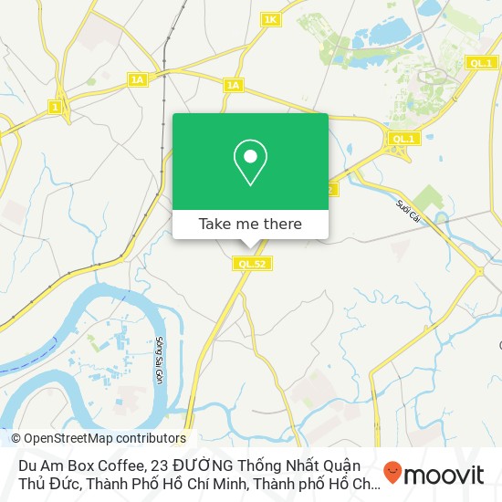 Bản đồ Du Am Box Coffee, 23 ĐƯỜNG Thống Nhất Quận Thủ Đức, Thành Phố Hồ Chí Minh