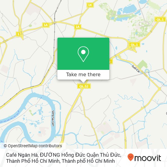 Bản đồ Café Ngân Hà, ĐƯỜNG Hồng Đức Quận Thủ Đức, Thành Phố Hồ Chí Minh