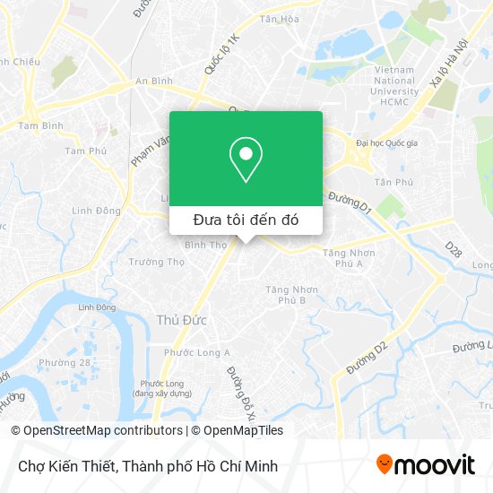 Bản đồ Chợ Kiến Thiết