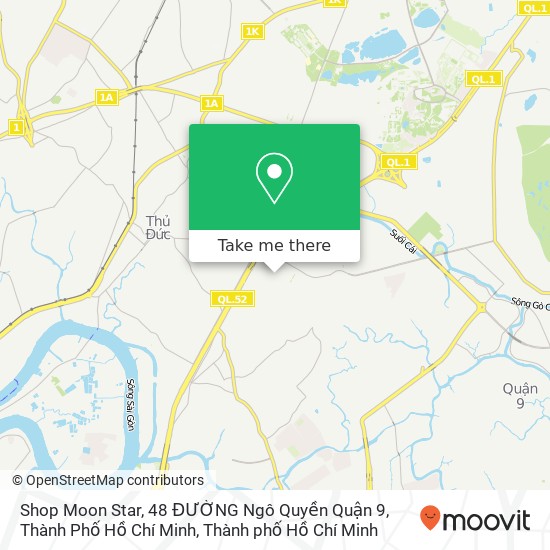 Bản đồ Shop Moon Star, 48 ĐƯỜNG Ngô Quyền Quận 9, Thành Phố Hồ Chí Minh