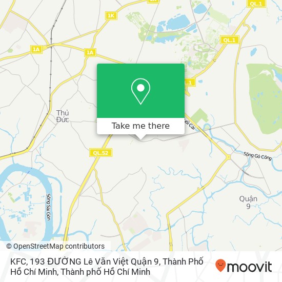 Bản đồ KFC, 193 ĐƯỜNG Lê Văn Việt Quận 9, Thành Phố Hồ Chí Minh