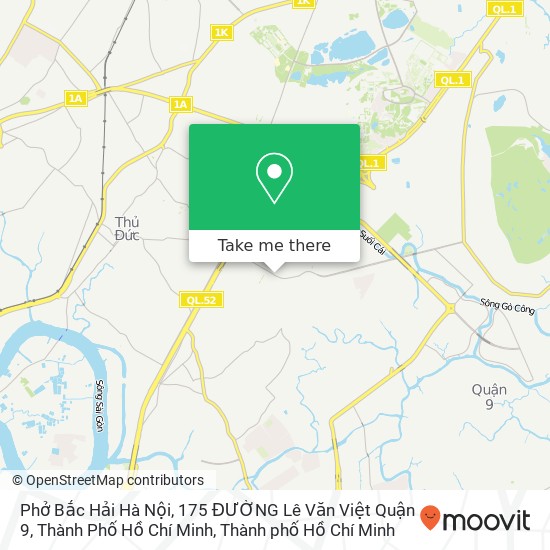 Bản đồ Phở Bắc Hải Hà Nội, 175 ĐƯỜNG Lê Văn Việt Quận 9, Thành Phố Hồ Chí Minh