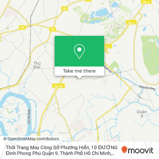 Bản đồ Thời Trang May Công Sở Phương Hiền, 10 ĐƯỜNG Đình Phong Phú Quận 9, Thành Phố Hồ Chí Minh