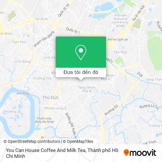 Bản đồ You Can House Coffee And Milk Tea