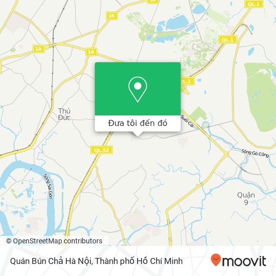 Bản đồ Quán Bún Chả Hà Nội, 2 ĐƯỜNG Đình Phong Phú Quận 9, Thành Phố Hồ Chí Minh