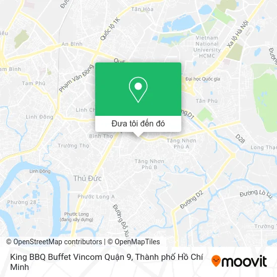 Bản đồ King BBQ Buffet Vincom Quận 9