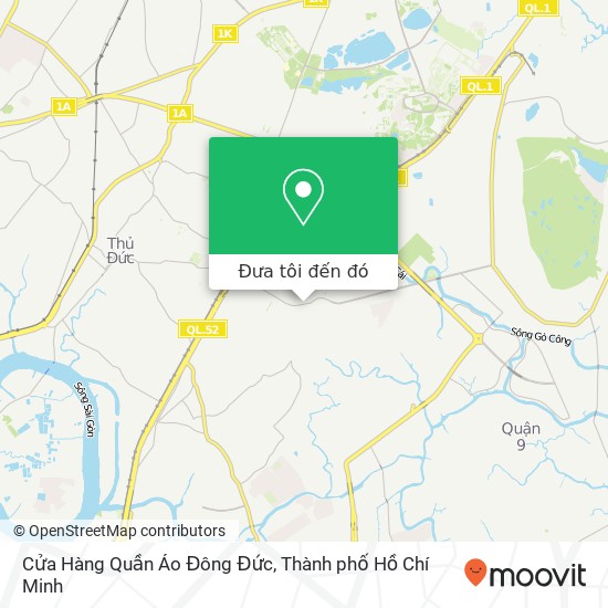 Bản đồ Cửa Hàng Quần Áo Đông Đức, ĐƯỜNG Lê Văn Việt Quận 9, Thành Phố Hồ Chí Minh