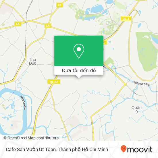 Bản đồ Cafe Sân Vườn Út Toàn, 21 HẺM 28 Đường Số 1 Quận 9, Thành Phố Hồ Chí Minh