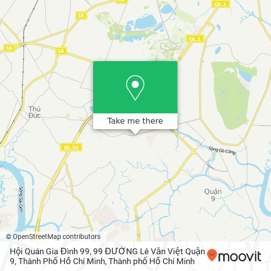 Bản đồ Hội Quán Gia Đình 99, 99 ĐƯỜNG Lê Văn Việt Quận 9, Thành Phố Hồ Chí Minh
