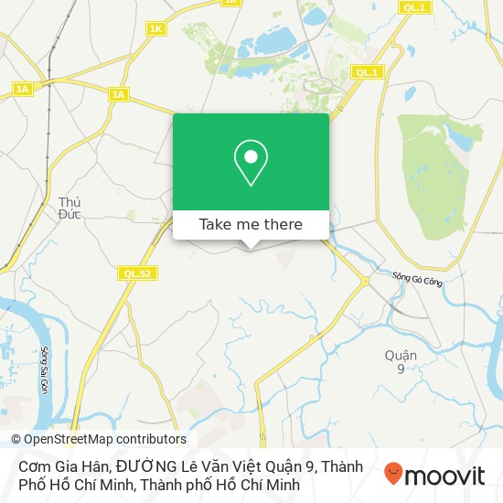 Bản đồ Cơm Gia Hân, ĐƯỜNG Lê Văn Việt Quận 9, Thành Phố Hồ Chí Minh